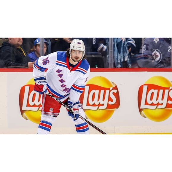 New York Rangers Mats Zuccarello Reebok CCM NHL Jersey W/ fight strap Size 52 - Picture 9 of 12